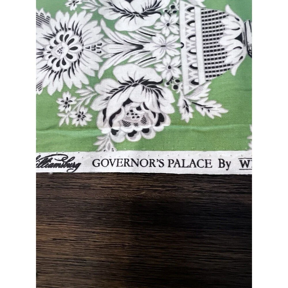 Colonial Williamsburg Fabric New governor's palace green 2014 45
